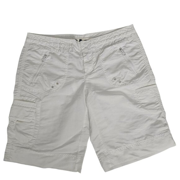 GAP Women's White 469532 Zippered Pockets Board Shorts Size 6 - Picture 1 of 11